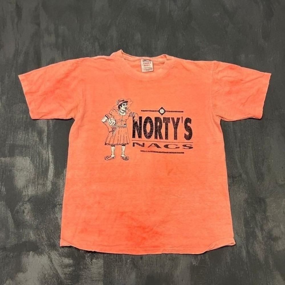 Vintage Norty's Nags Shirt Mens Large 1990s